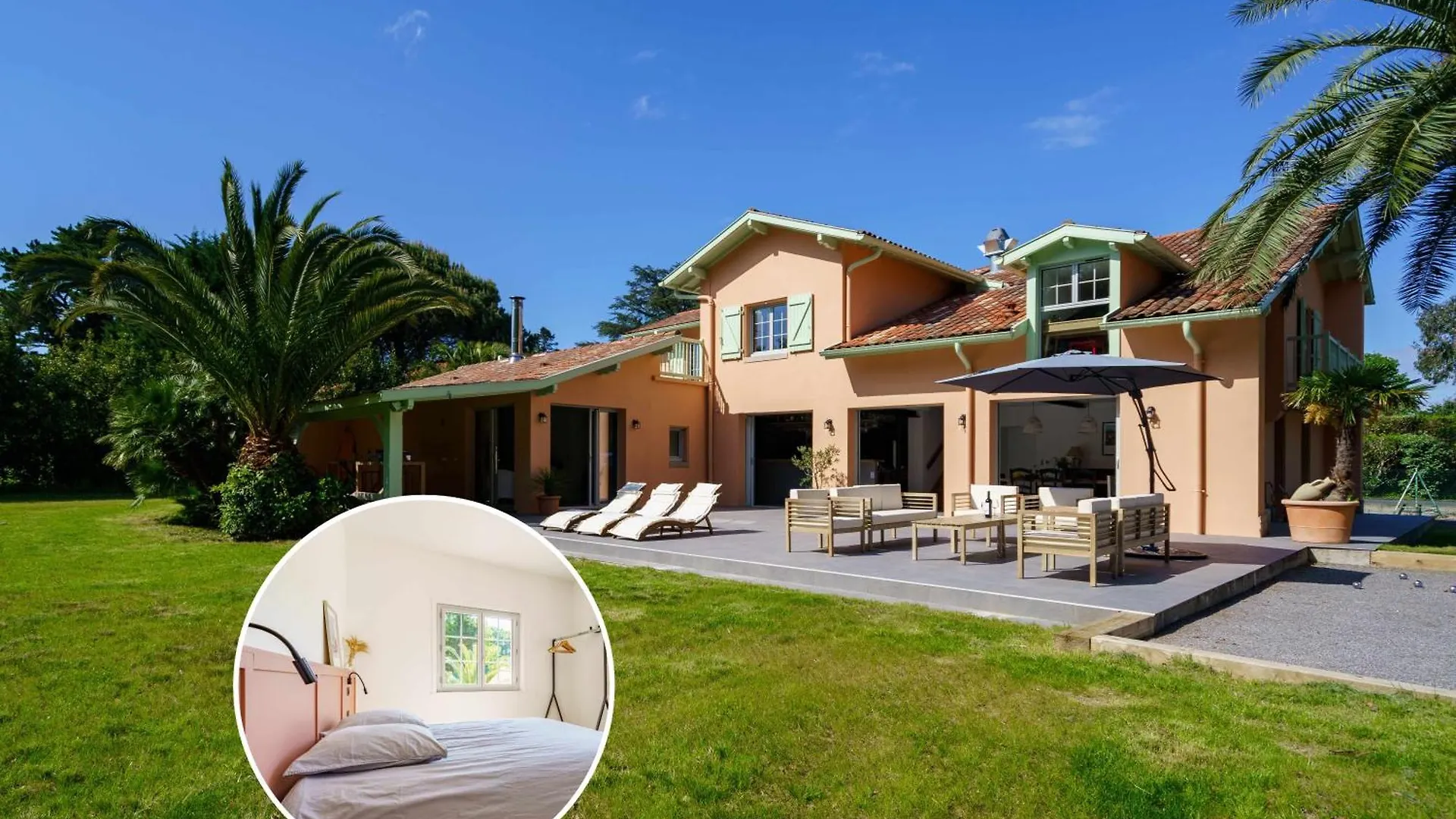 Bed & Breakfast Villa La Conciergerie A Biarritz, Avec Fronton Pour Pelote Basque, Boulodrome, Bar-Comptoir